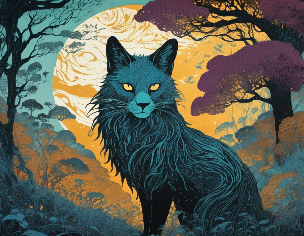 Ethereal Etchings in Traditional Style