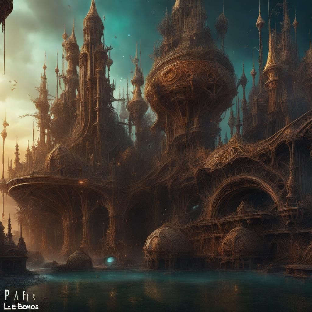 Fantastical Matte Painting with Intricate Details