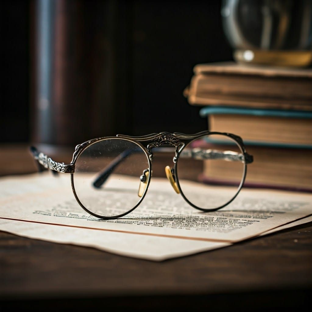 Vintage-Inspired Glasses in Still Life