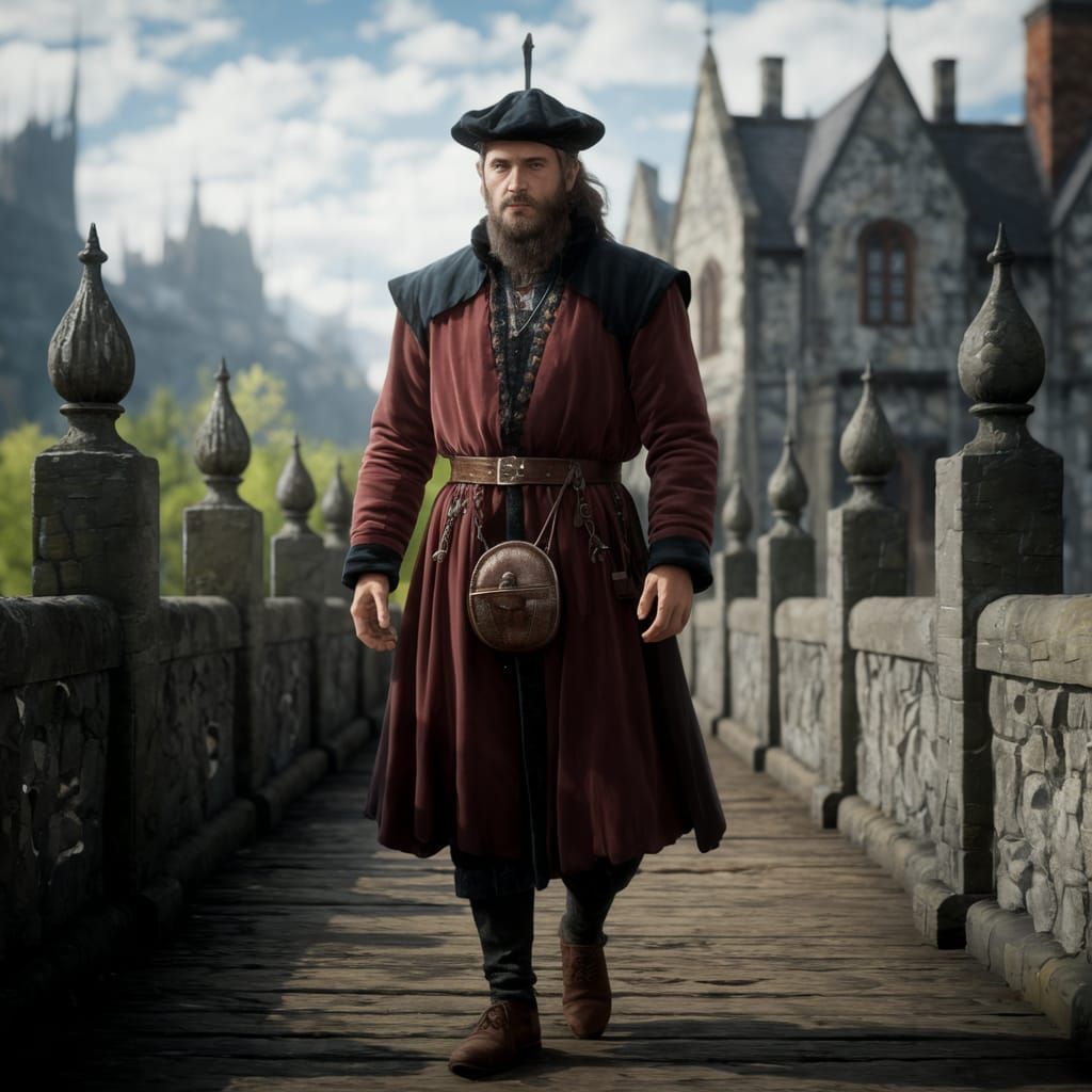 Medieval Fantasy Scene in Scotland