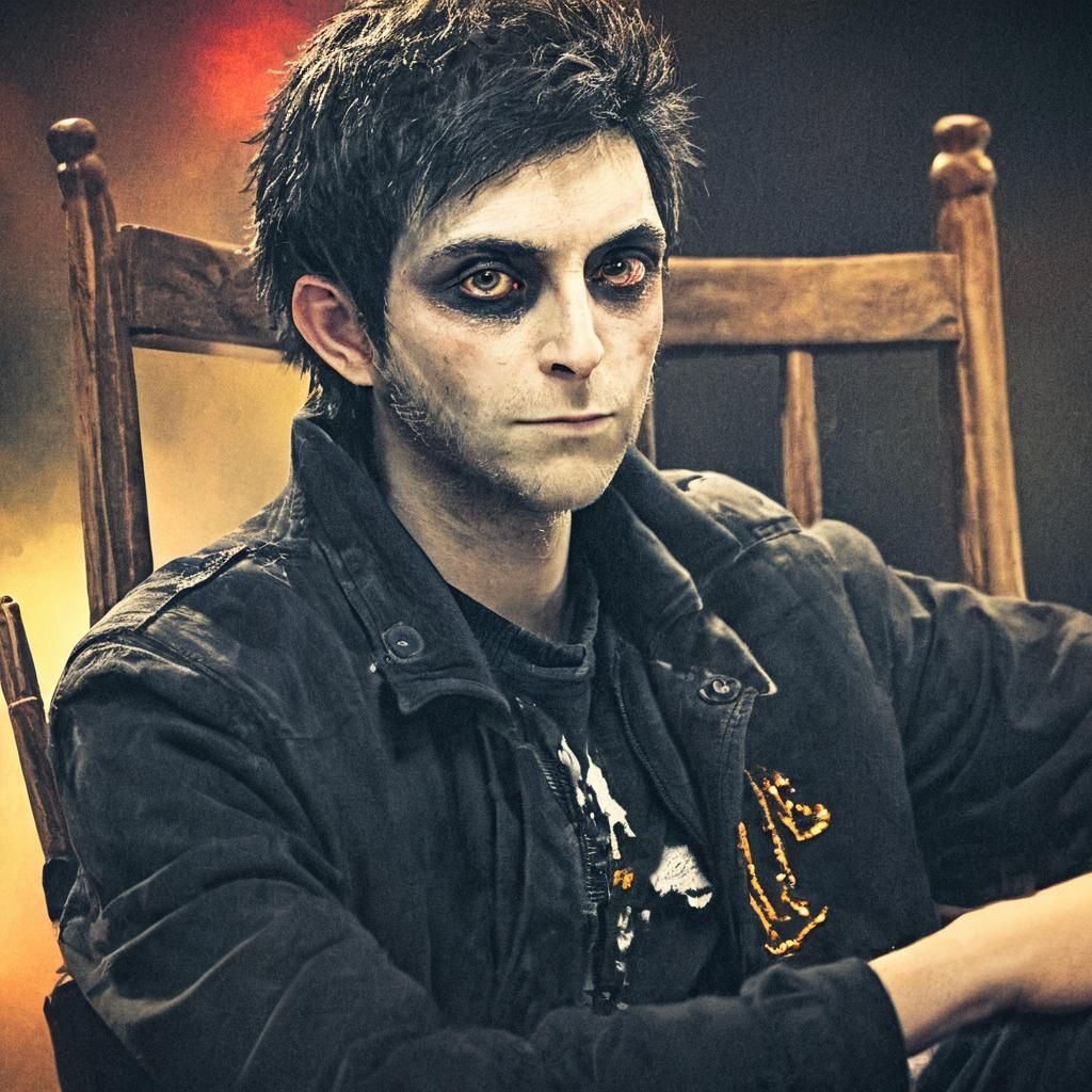 Realistic Digital Portrait in Golden Light