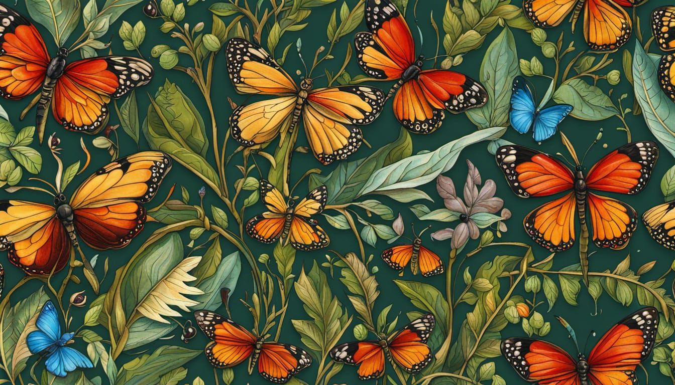 Cartoon Bug with Power Fields as Digital Art