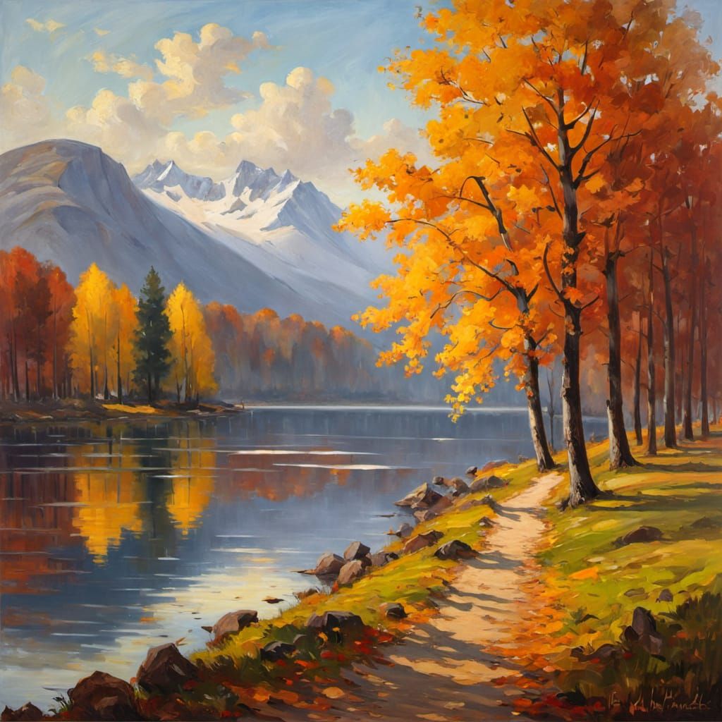 Autumn Mood at a Markish Lake