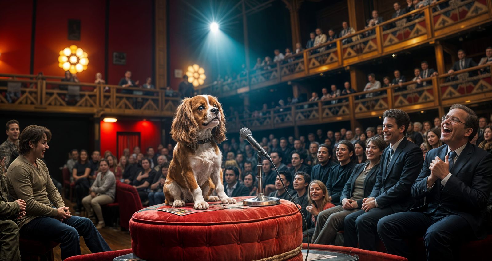 Cavalier King Charles Spaniel Does Stand-Up Comedy