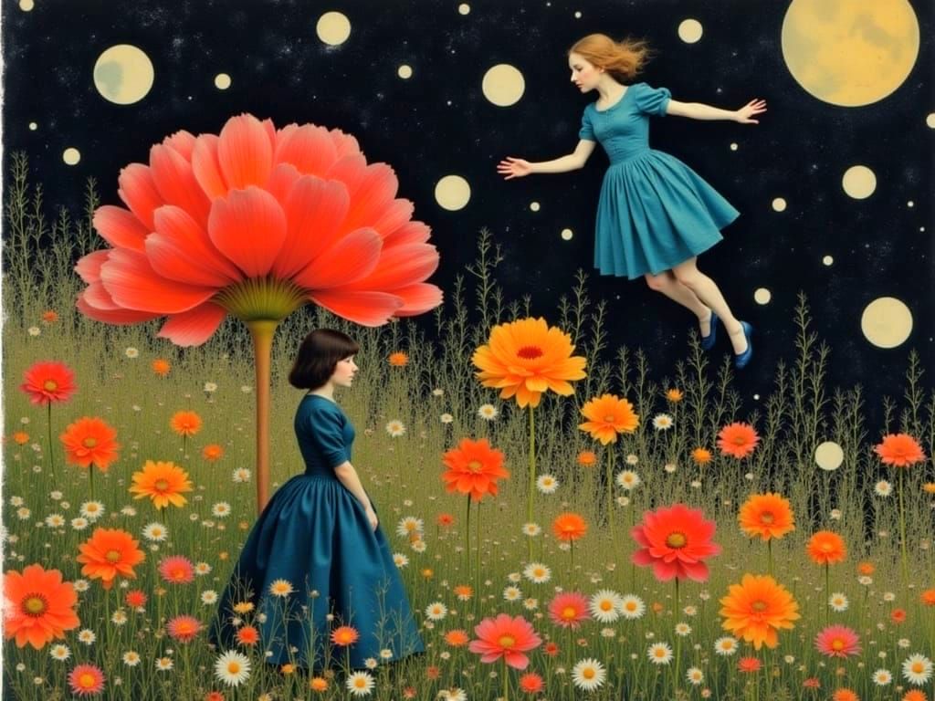 Alice Enters Wonderland in Baroque Style