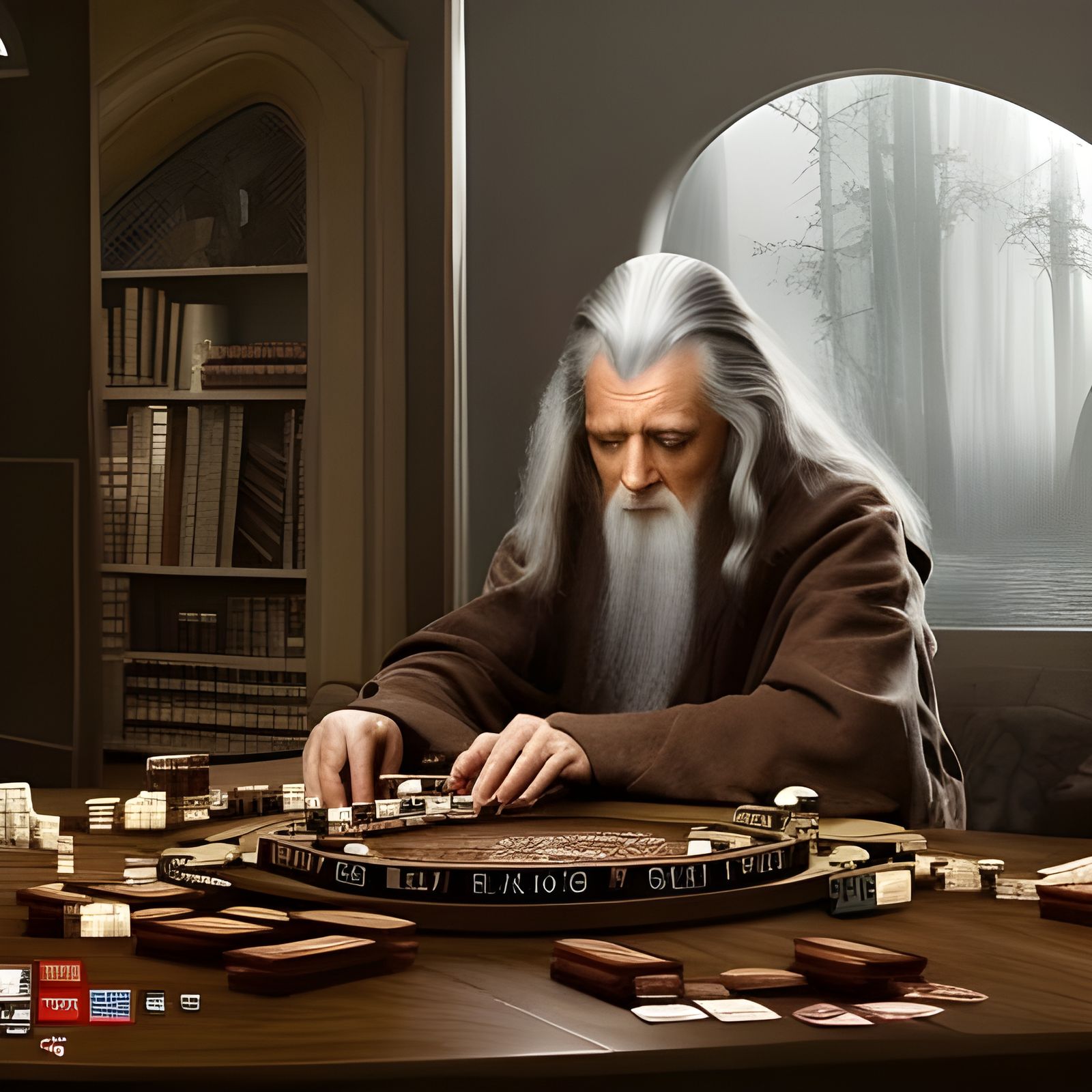 Gandalf Plays Scrabble: A Digital Matte Painting