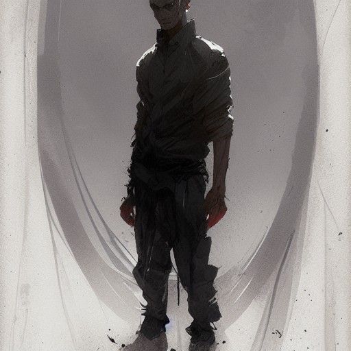 Sinister Gojo Satoru Portrait in Digital Art Style