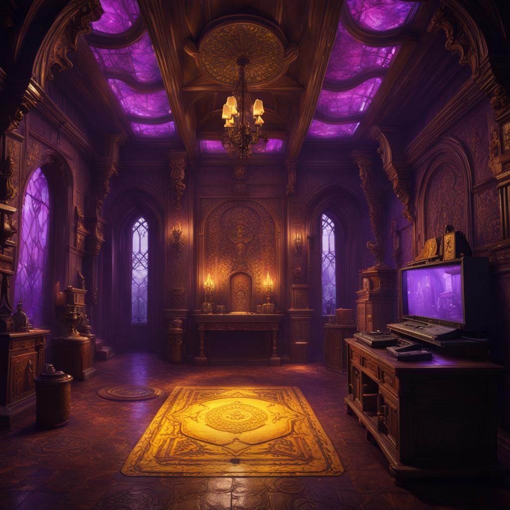 Dark Fantasy Escape Room Concept Art