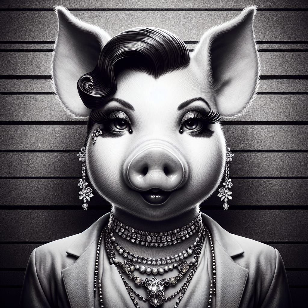 Miss piggy mugshot for murder
