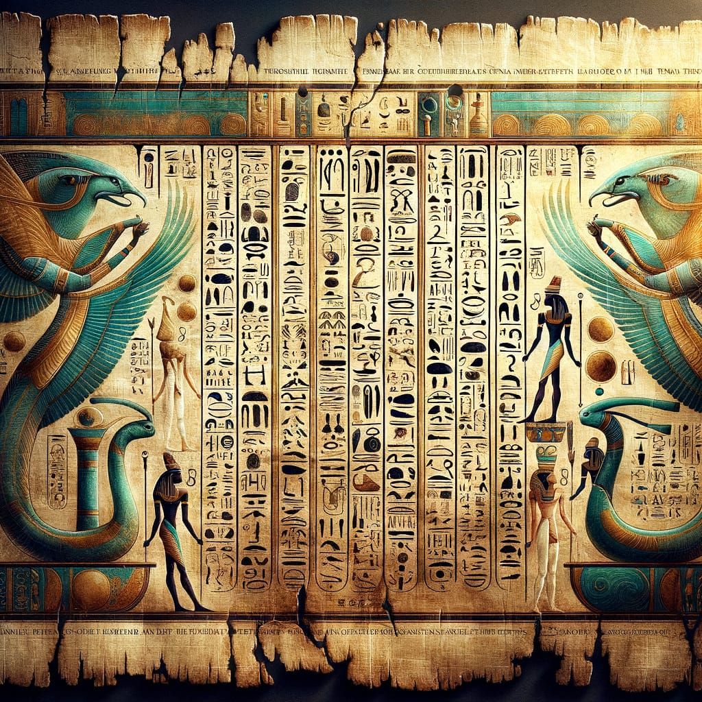 Ancient Papyrus Scroll of Twin Tempests: Digital Scan