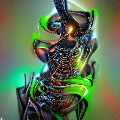 Surreal Neon Landscape in Hyperrealistic Style