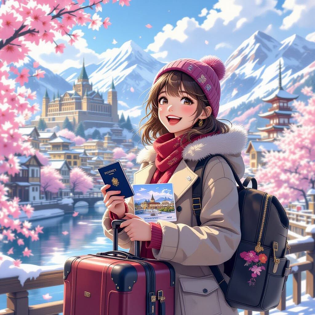 Joyful Traveler Embarks on Europe's Four Seasons Tour