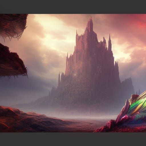 Fantastical Sandwich in a Box: Detailed Matte Painting