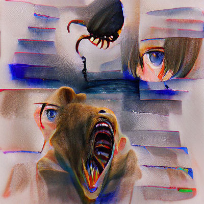 Abstract Expression of Fear and Anxiety
