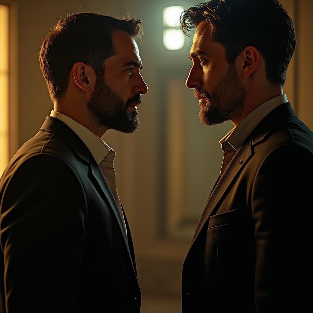 Poignant Mirror Scene: Juxtaposition of Joy and Despair