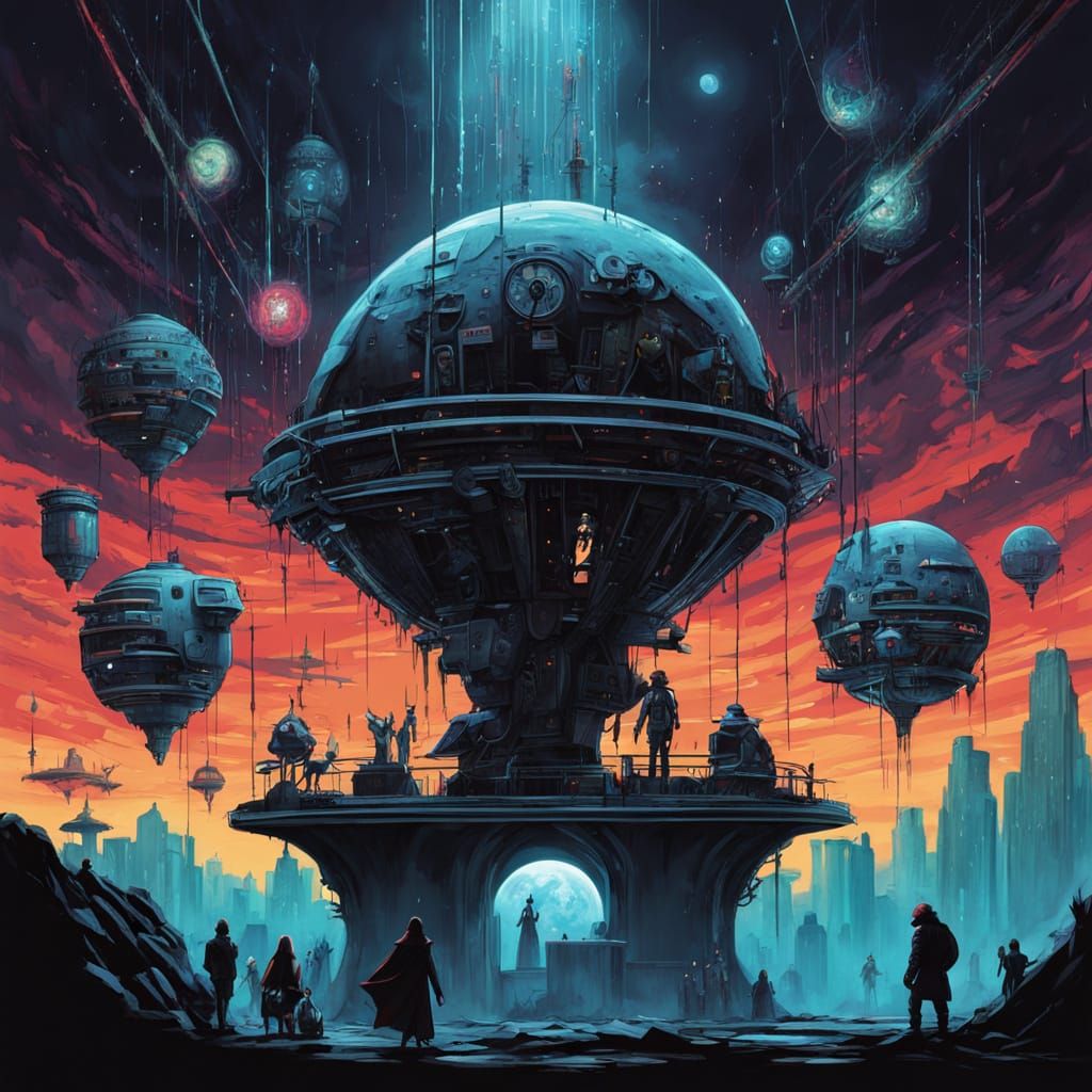 Gothic Sci-Fi Masterpiece: Yoda-Like Figure Celebrates Birth...