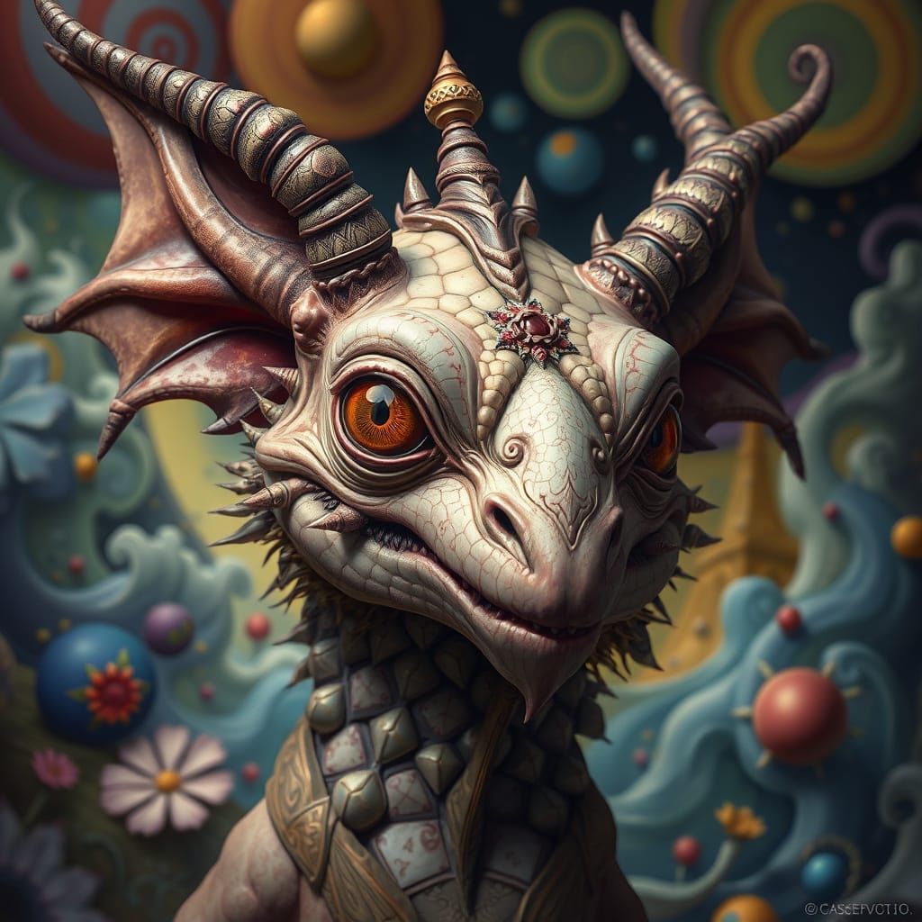 Dreamlike Creature in Surreal Concept Art Style