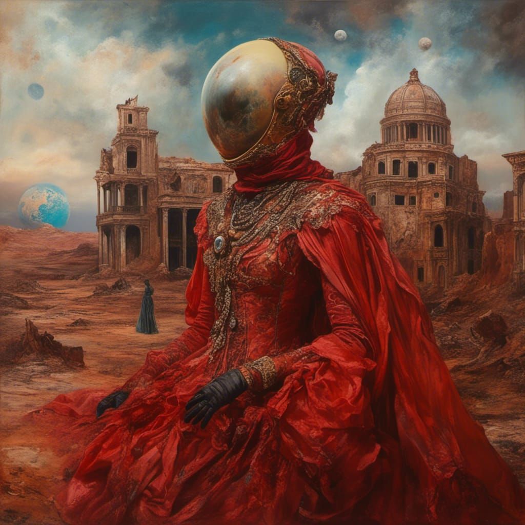 Martian Masquerade in Pre-Raphaelite Surrealism