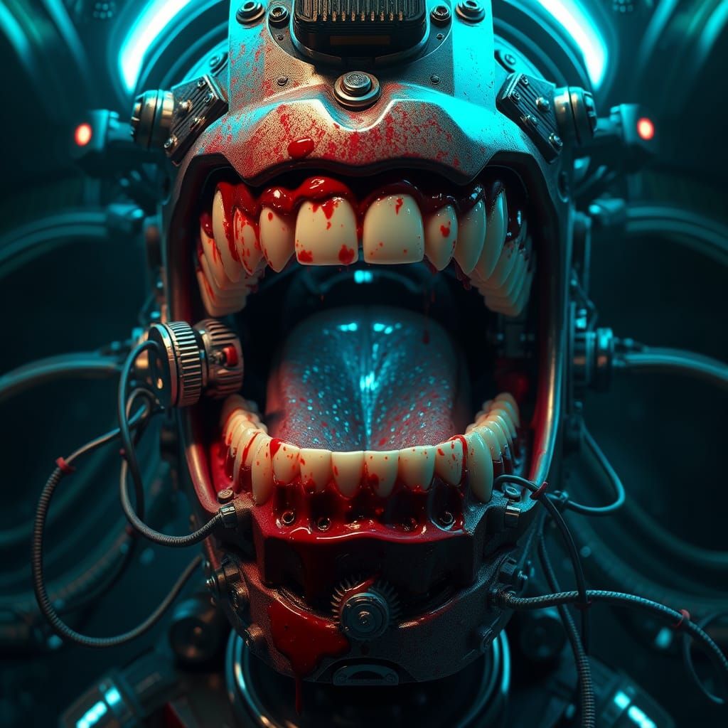 Cybernetic Gingivitis: A Futuristic Plague of Metal and Ligh...