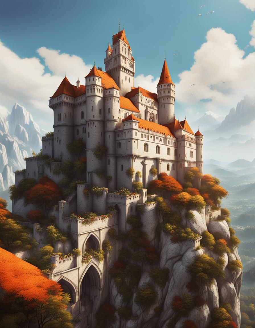 Toussaint Castle in The Witcher, Splash Art