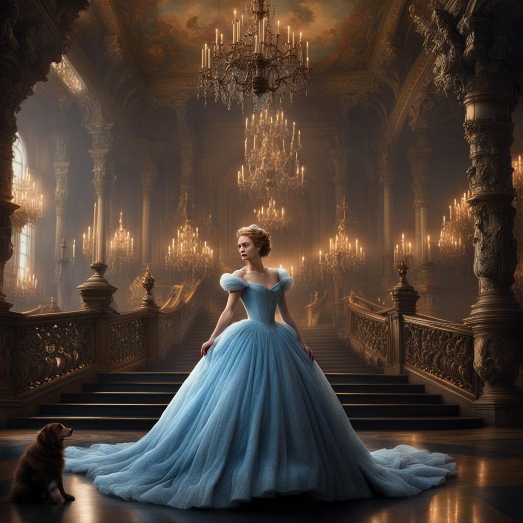 Dramatic Cinematic Cinderella Digital Matte Painting