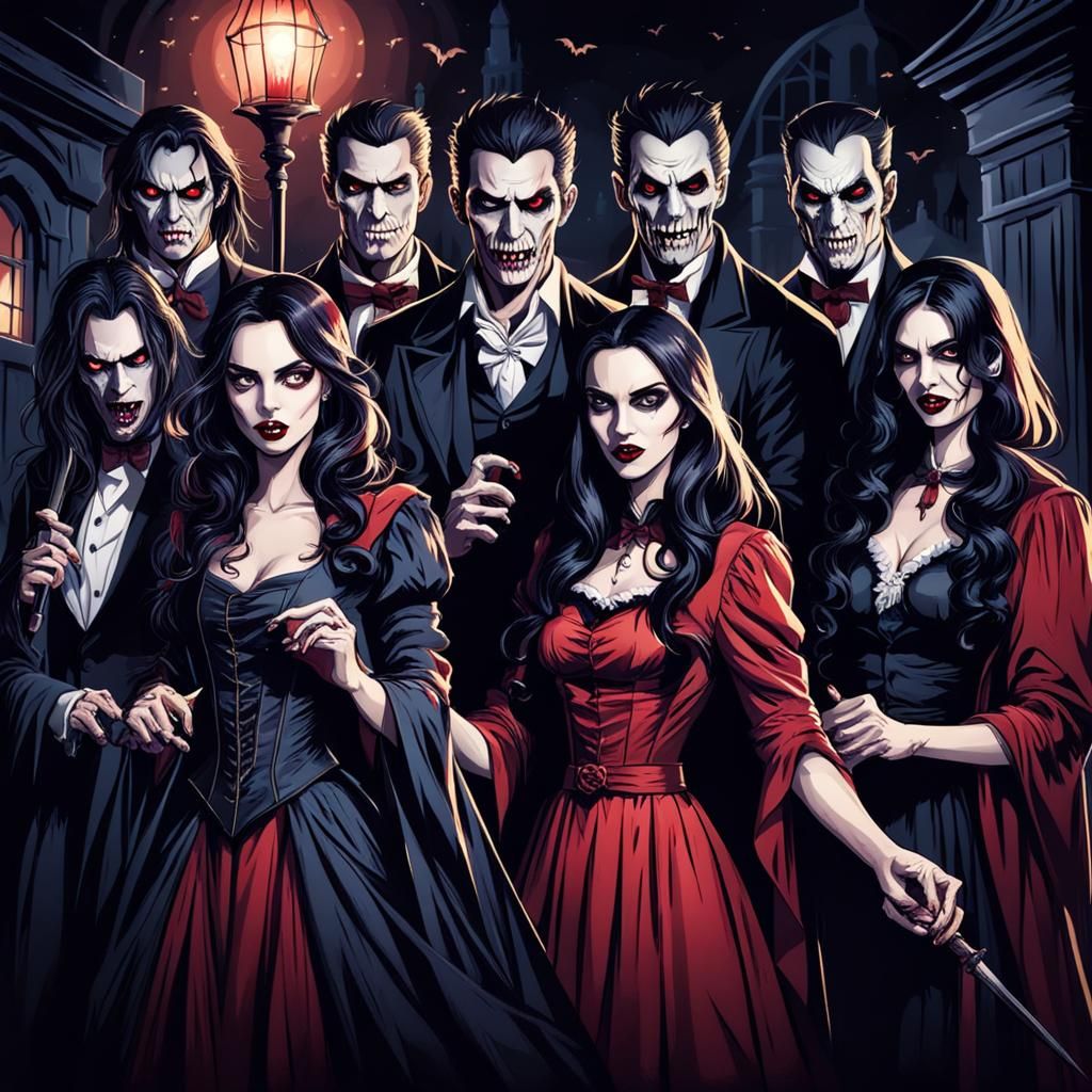 Scary Beautiful Vampires Own the Night