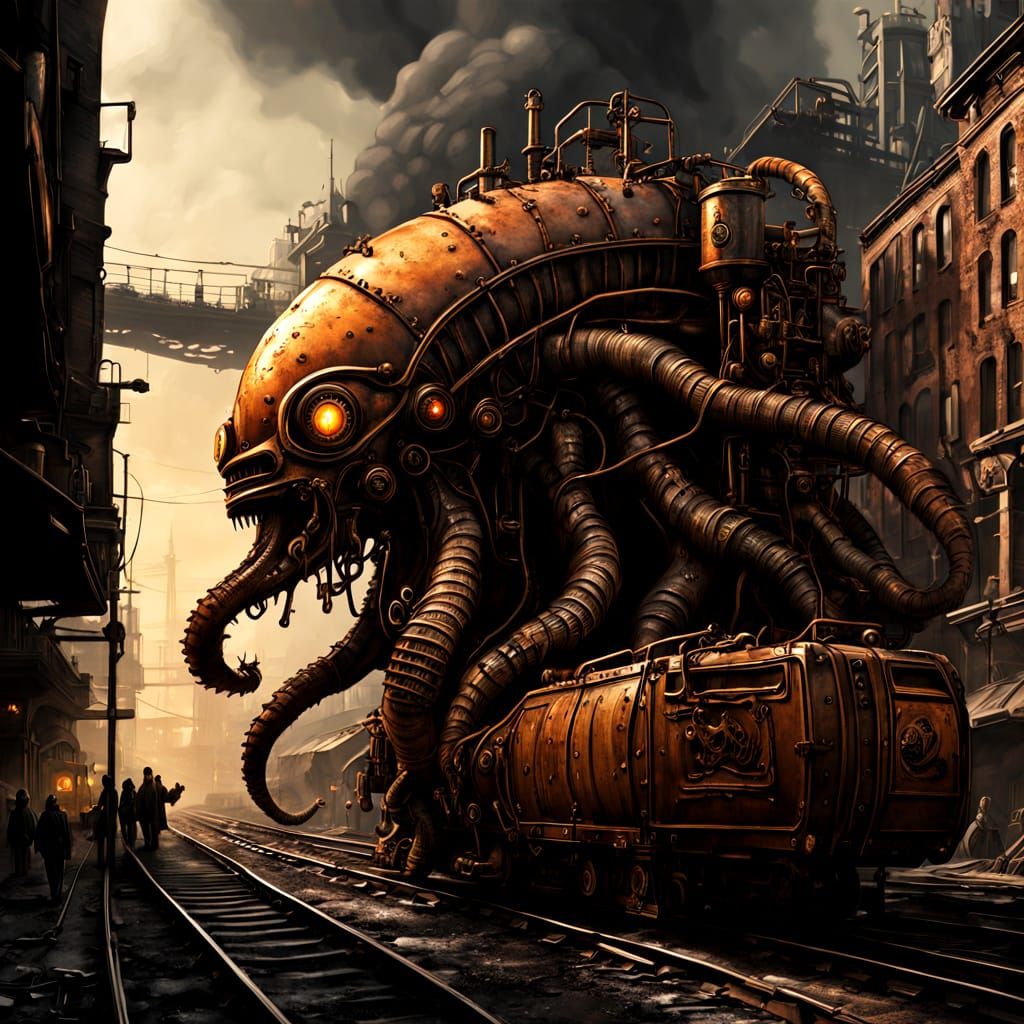 Steampunk Industrial Horror: Alien Emergence