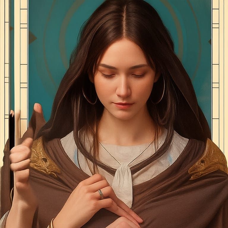 Early Church Women: Hyperdetailed Portrait in 8k