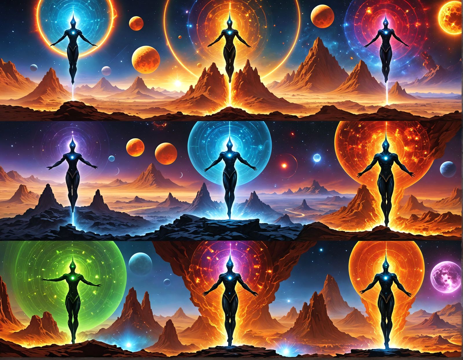 Futuristic Living Fortress Temple of Advanced Technology