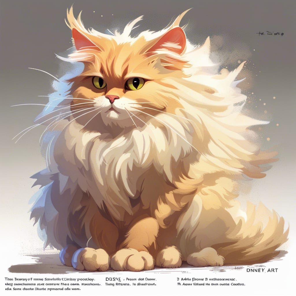 Fluffy Cat Technical Schematic Diagram