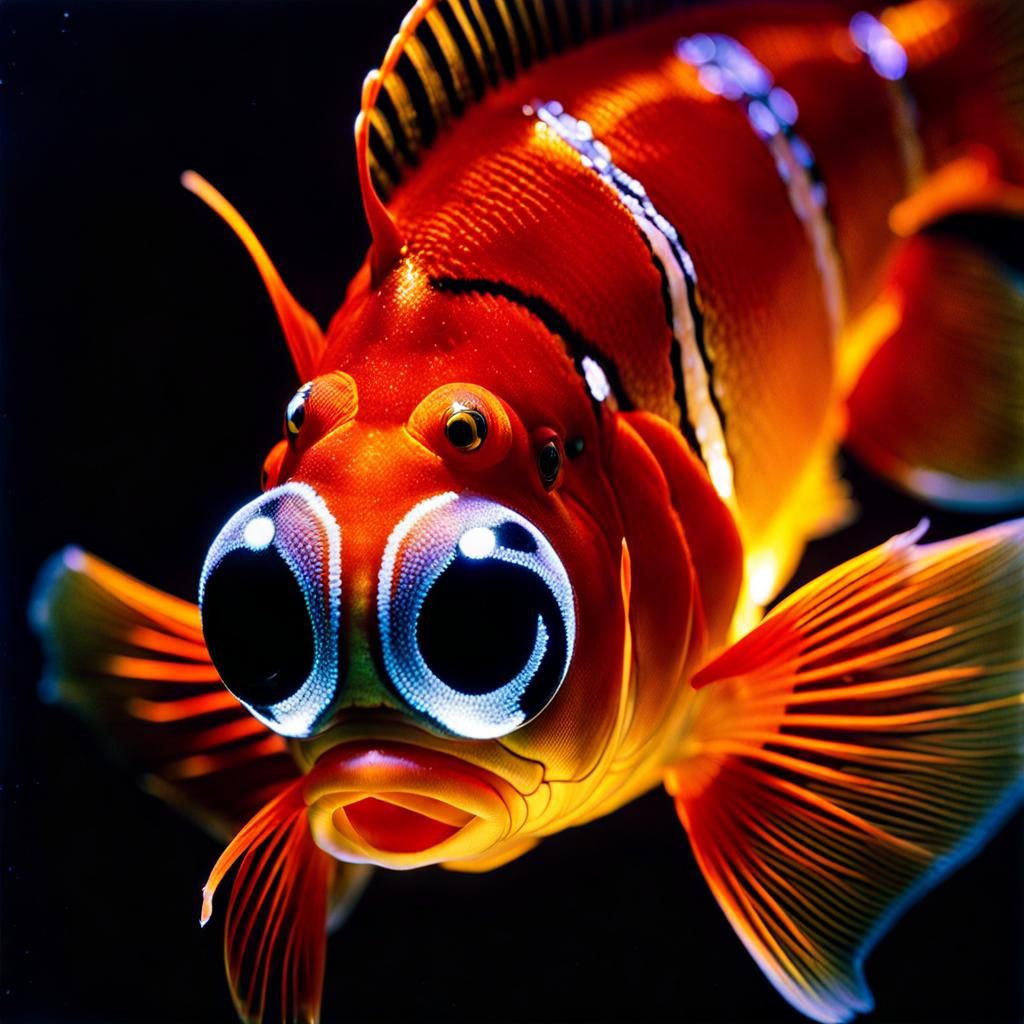 fish with crystal eyes frozen glance