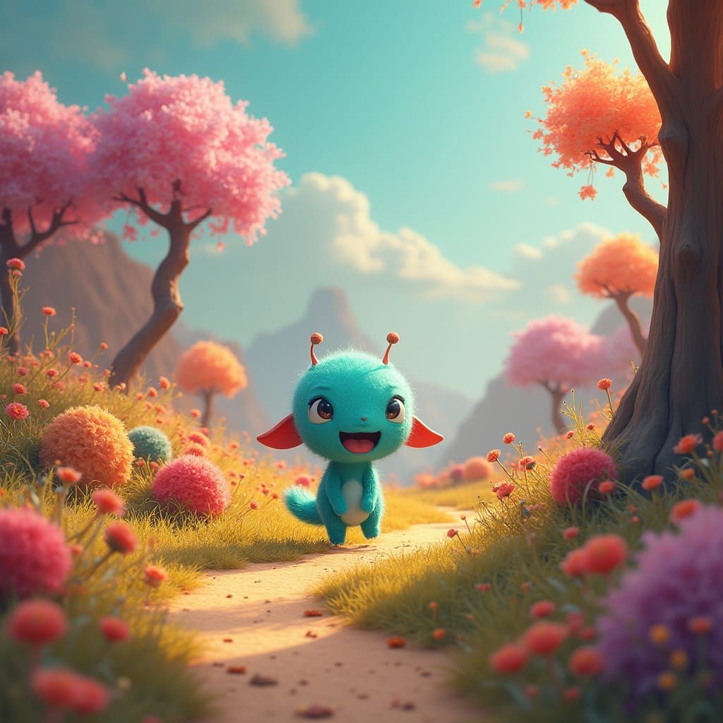 Whimsical Wibbles in a Fantastical Landscape