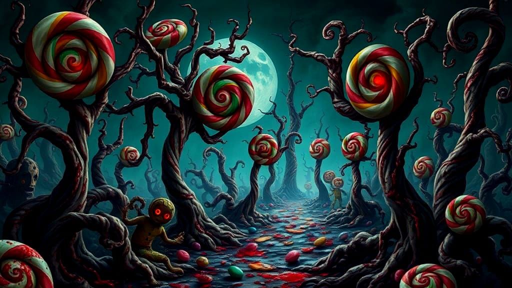 Dark Gothic Horror Candyland Dreamscape
