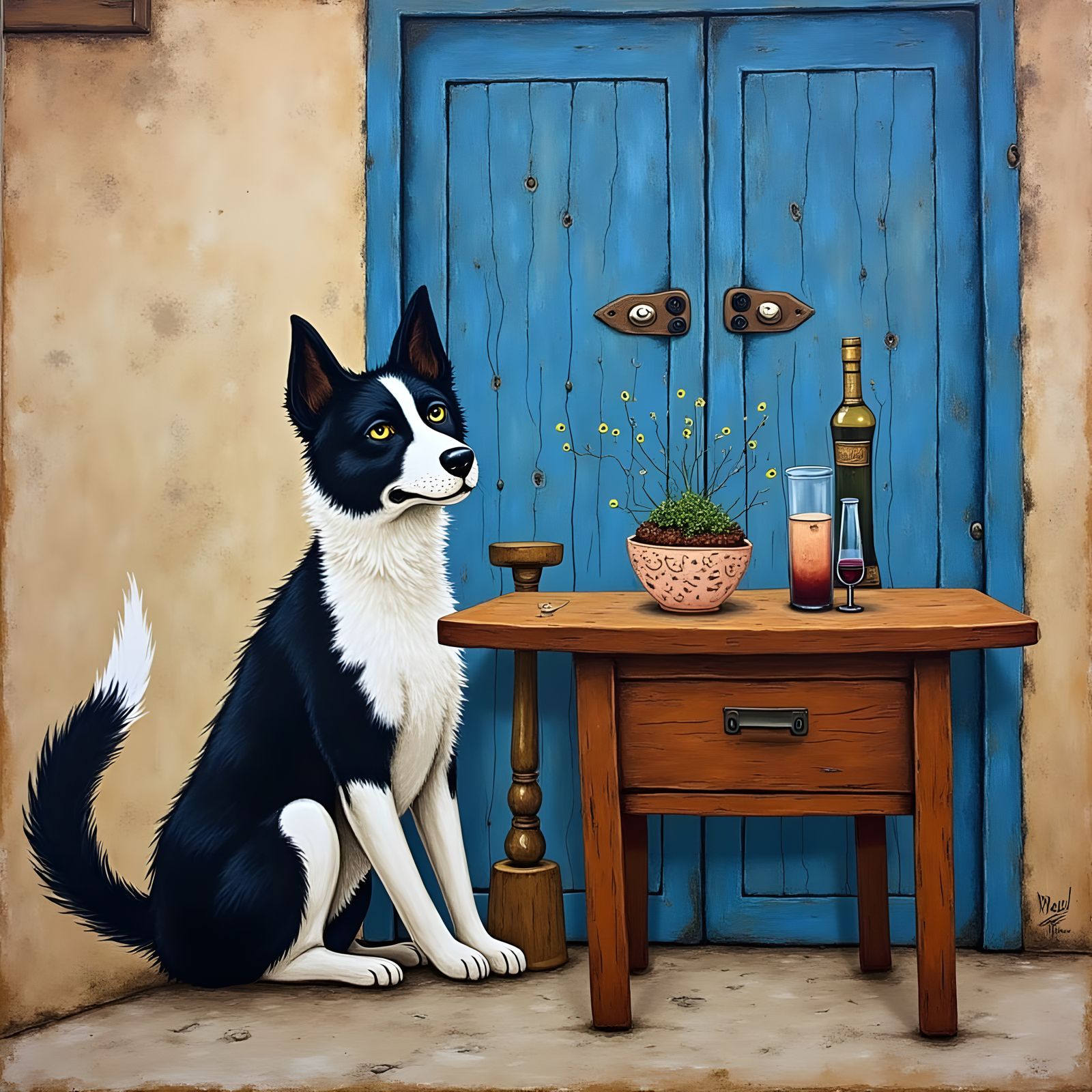 His masters routine.