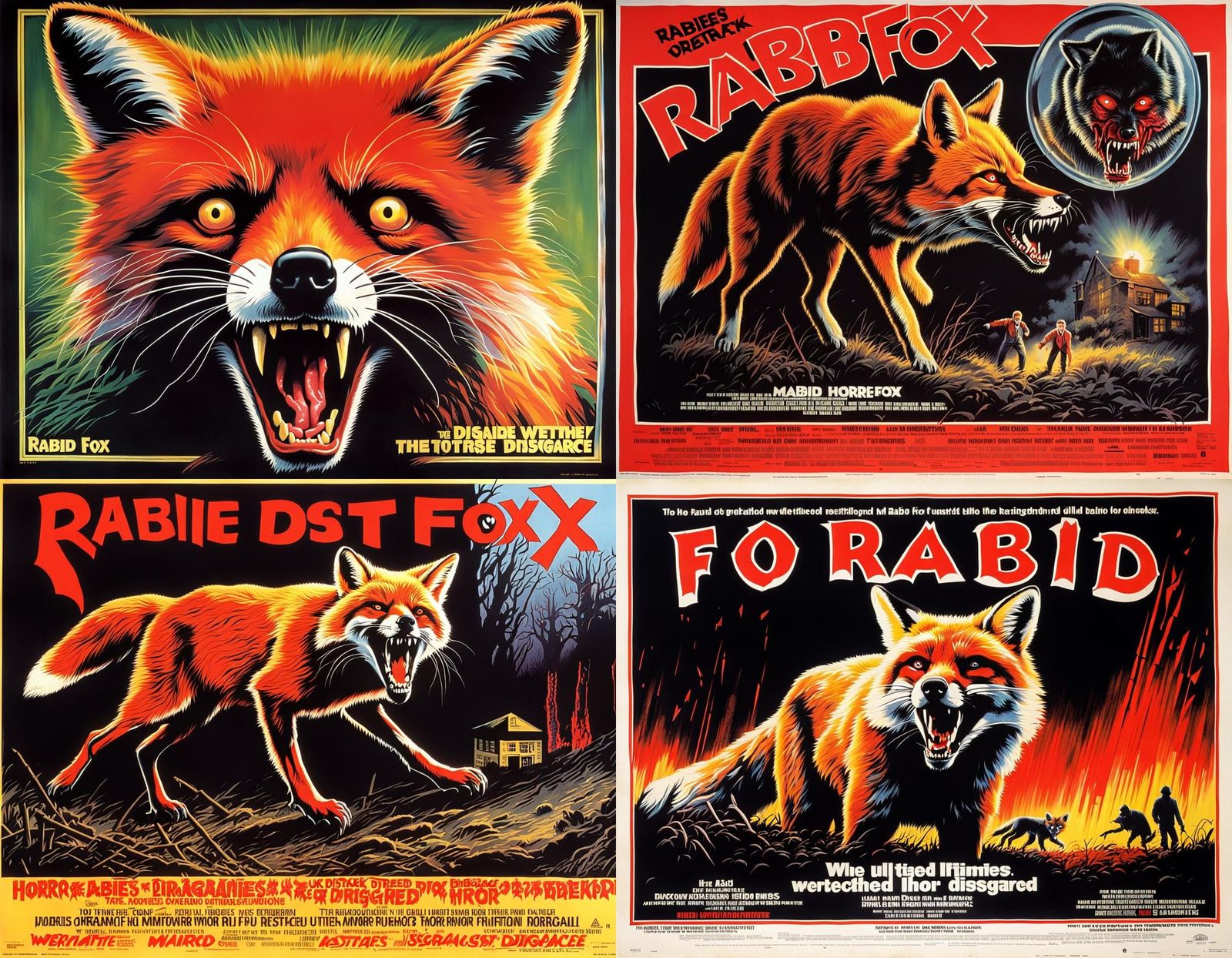 Rabid Fox UK: 1980s Horror Movie Poster