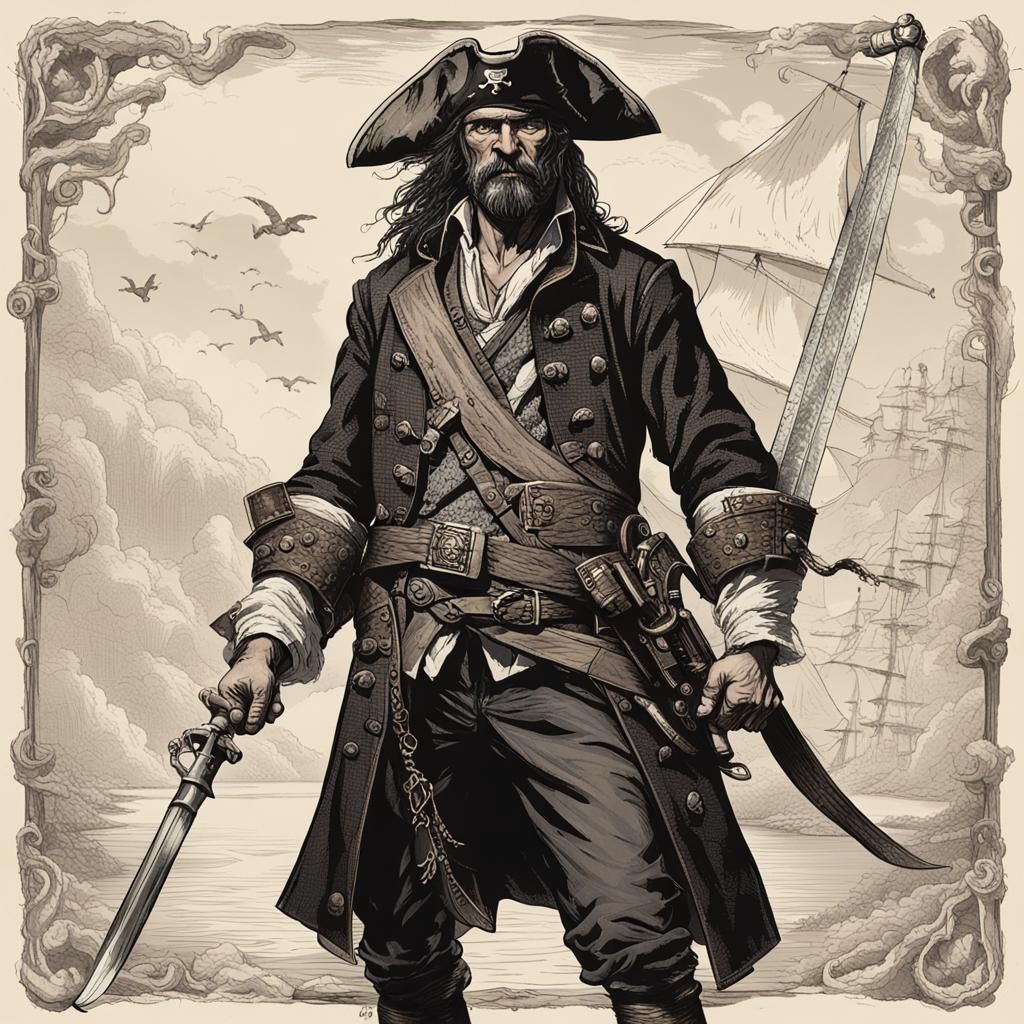 Pirate Warrior Ready for Battle