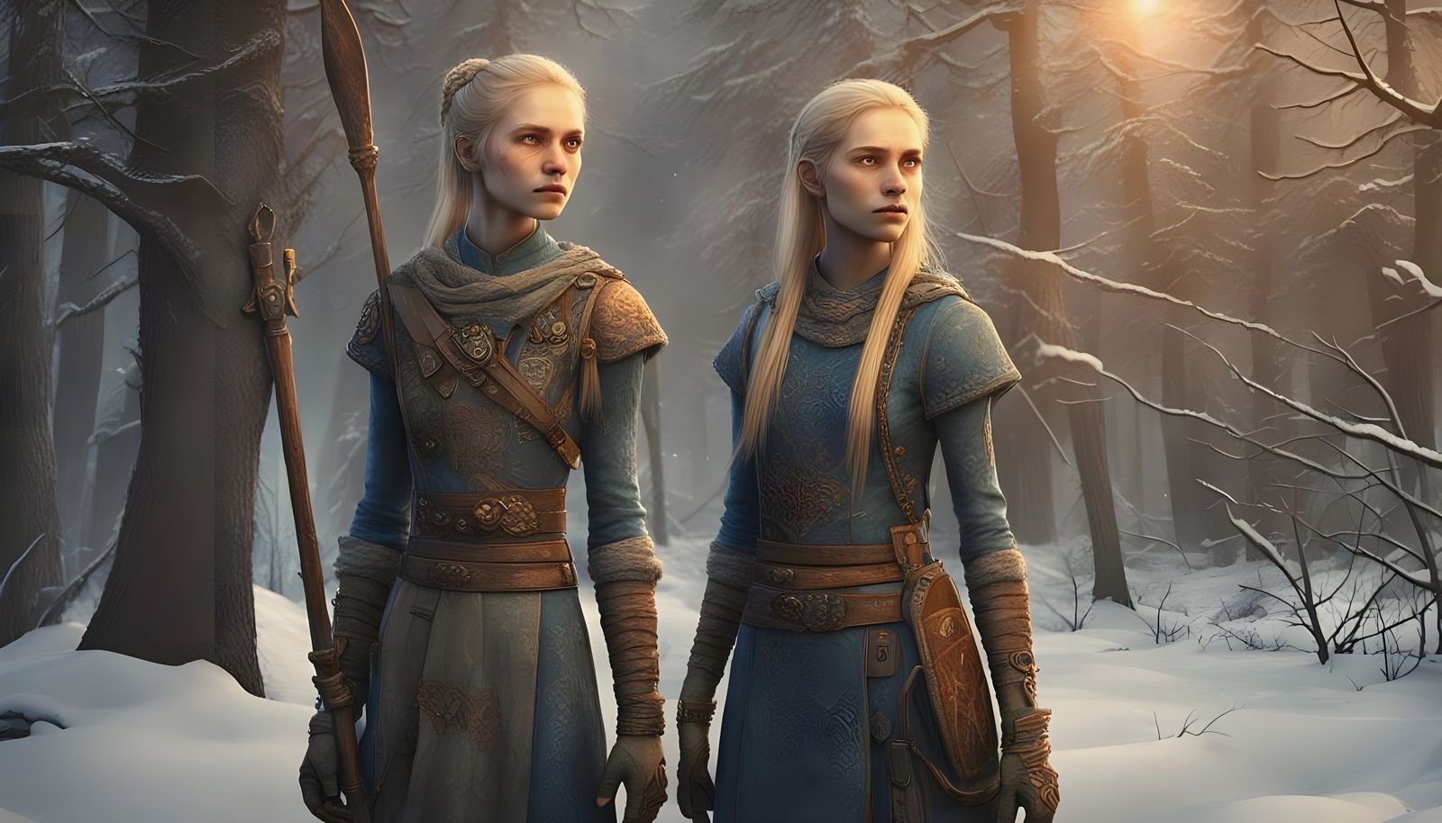 Slavic Waif with Prosthetic Hooks: Fantasy Concept Art