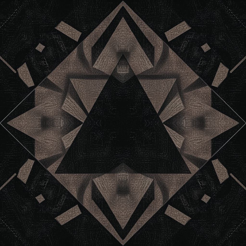 Ephemeral Triangular Patterns in Constant Flux