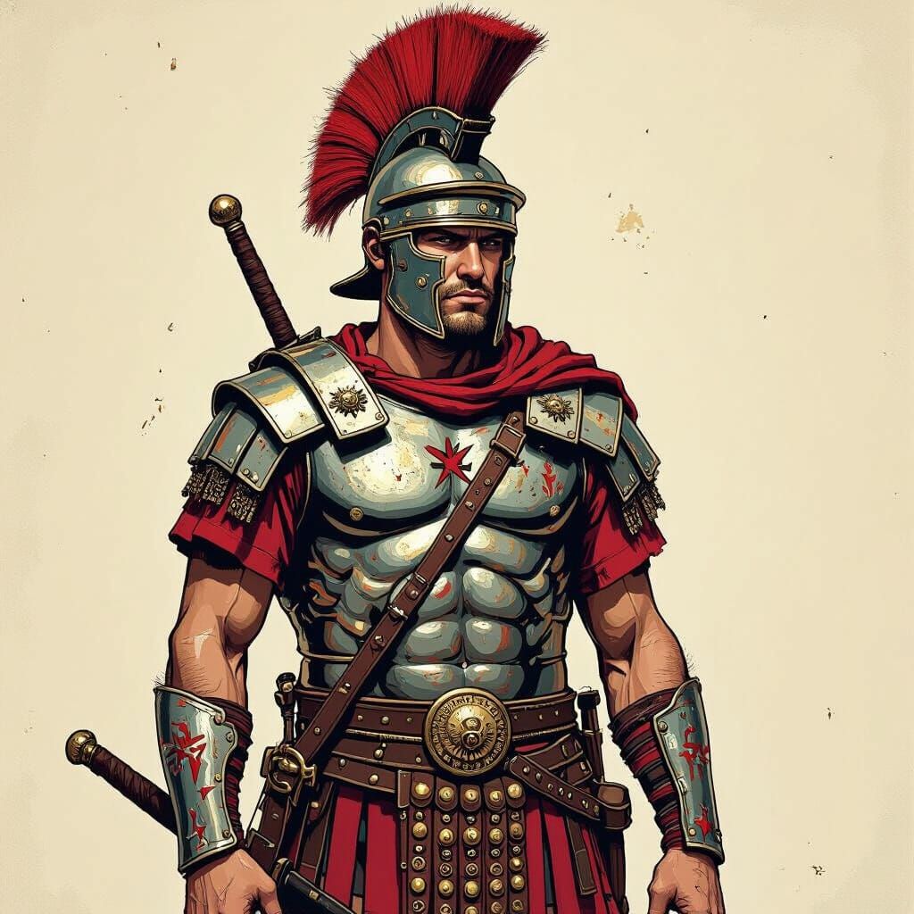 Punk Style Roman Warrior