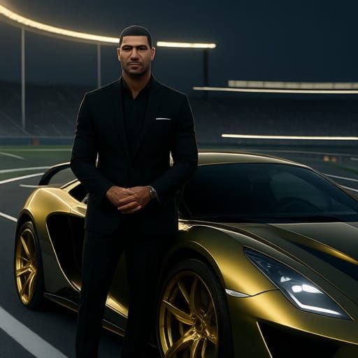 Cristiano Ronaldo Poses With Car In Hyper Realistic Style