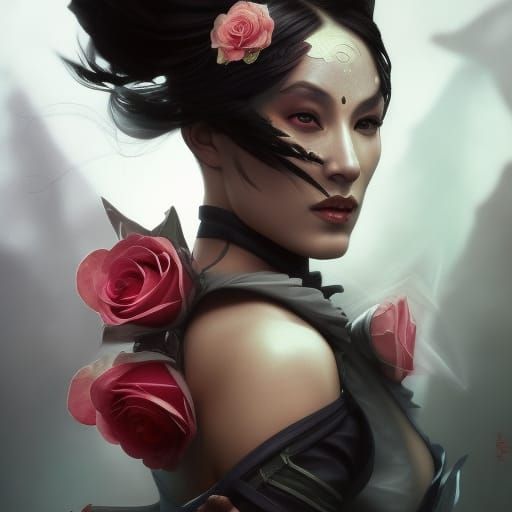 Roses serenaded mortal Kombat character Kitana