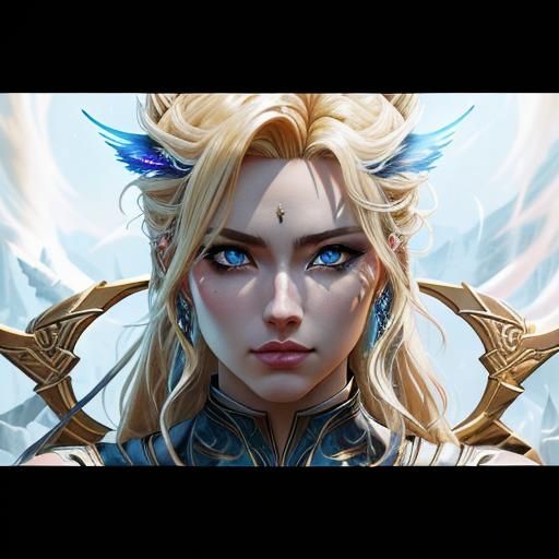 Anime Portrait of Character with Divine Aura