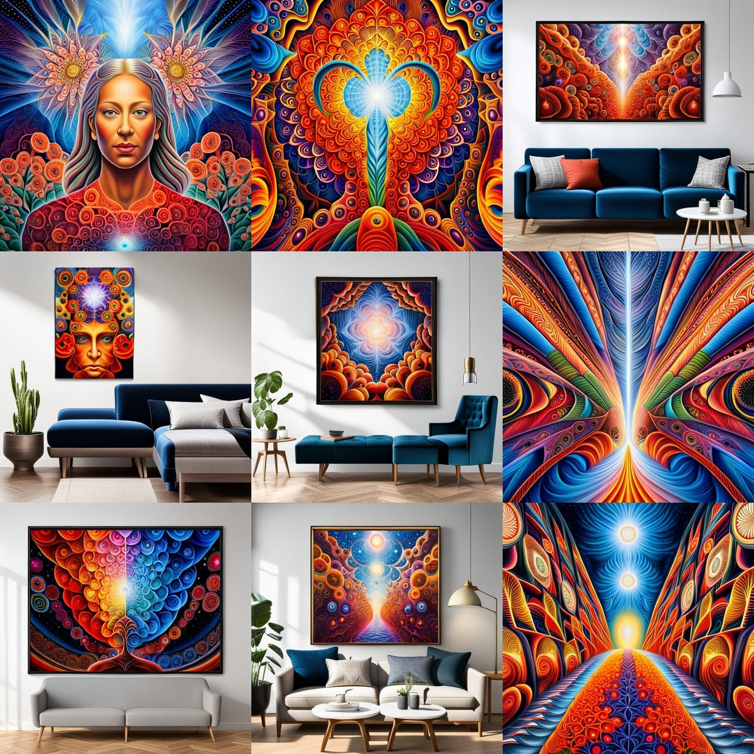 Galactic Flowers in Visionary Style, 16k Resolution