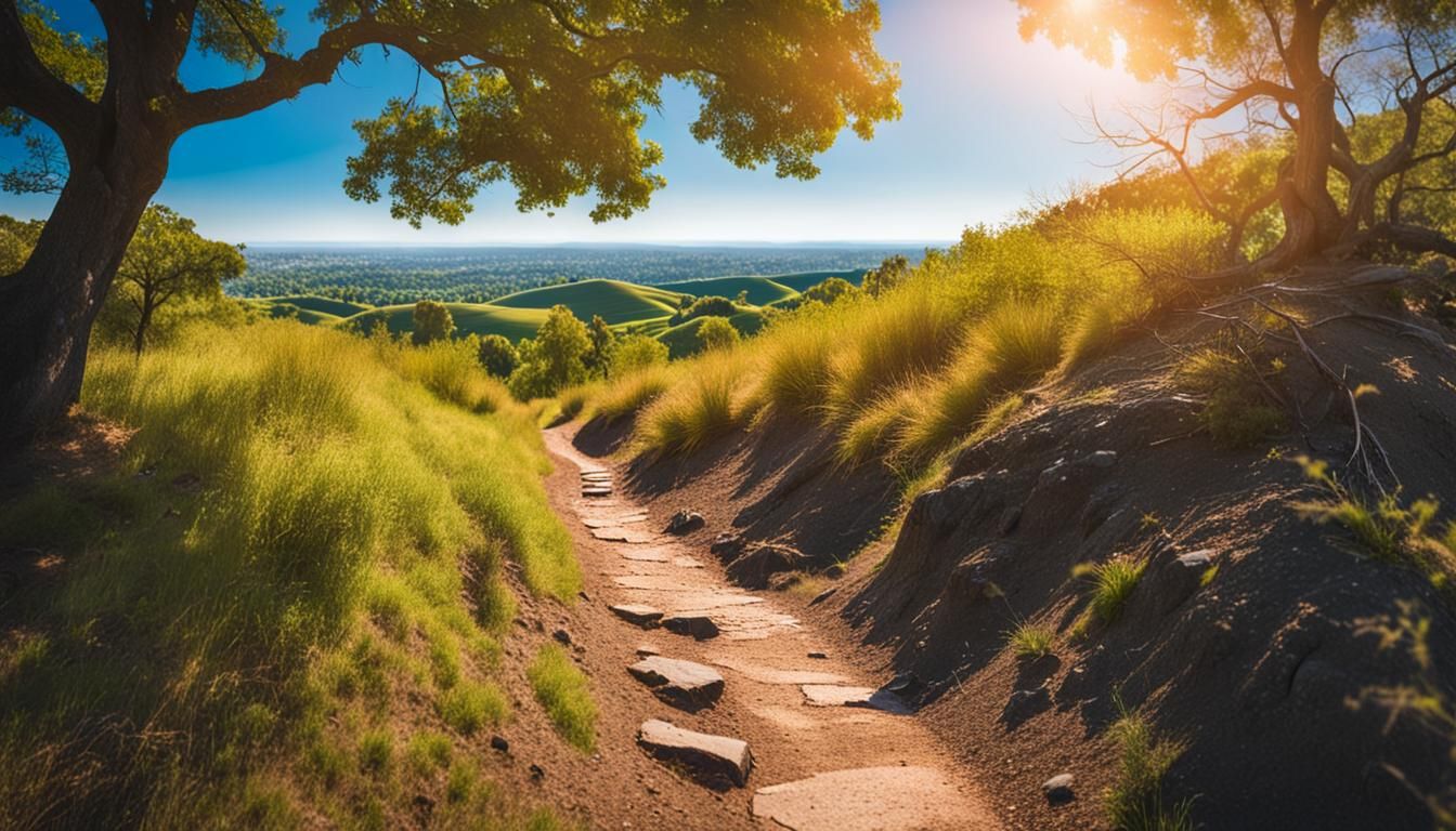 Scenic Hiking Trail on Hilltop, Professional Photography