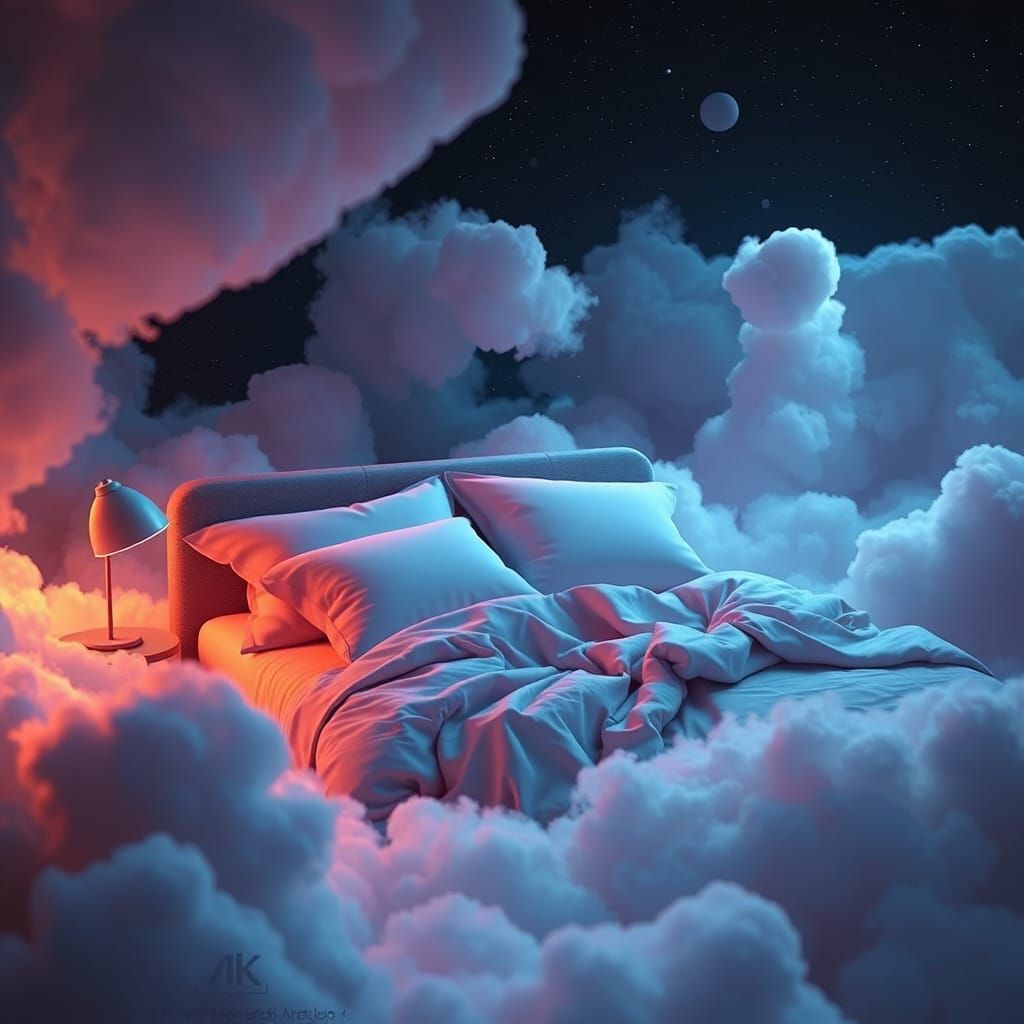 Dreamy Space Bedroom in Sci-Fi Style