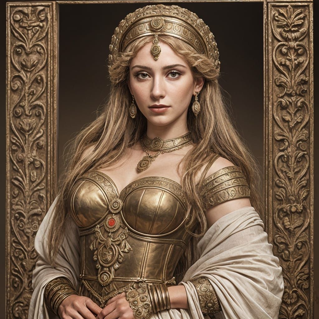 Ancient Roman Courtesan in Elegance