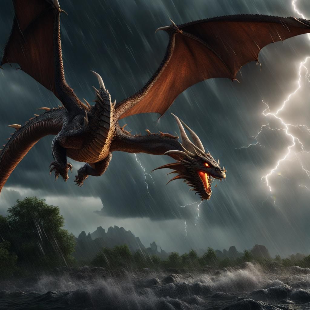 Dragons Race Supercell Storm: Fantasy Concept Art