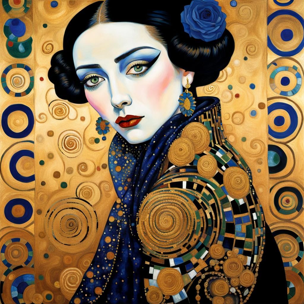 Madame X as Art Nouveau Portrait