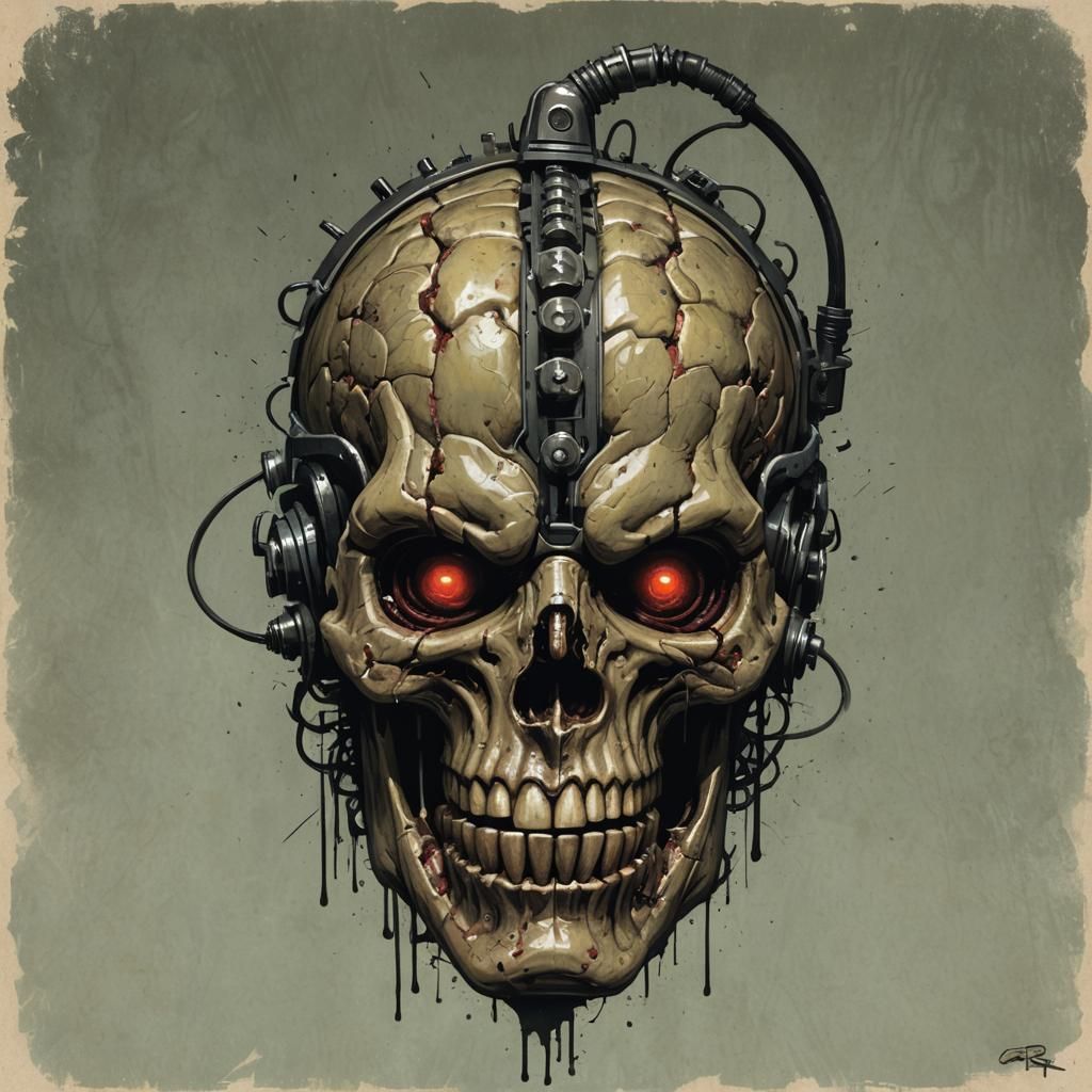 Sinister Brain Grenade Art