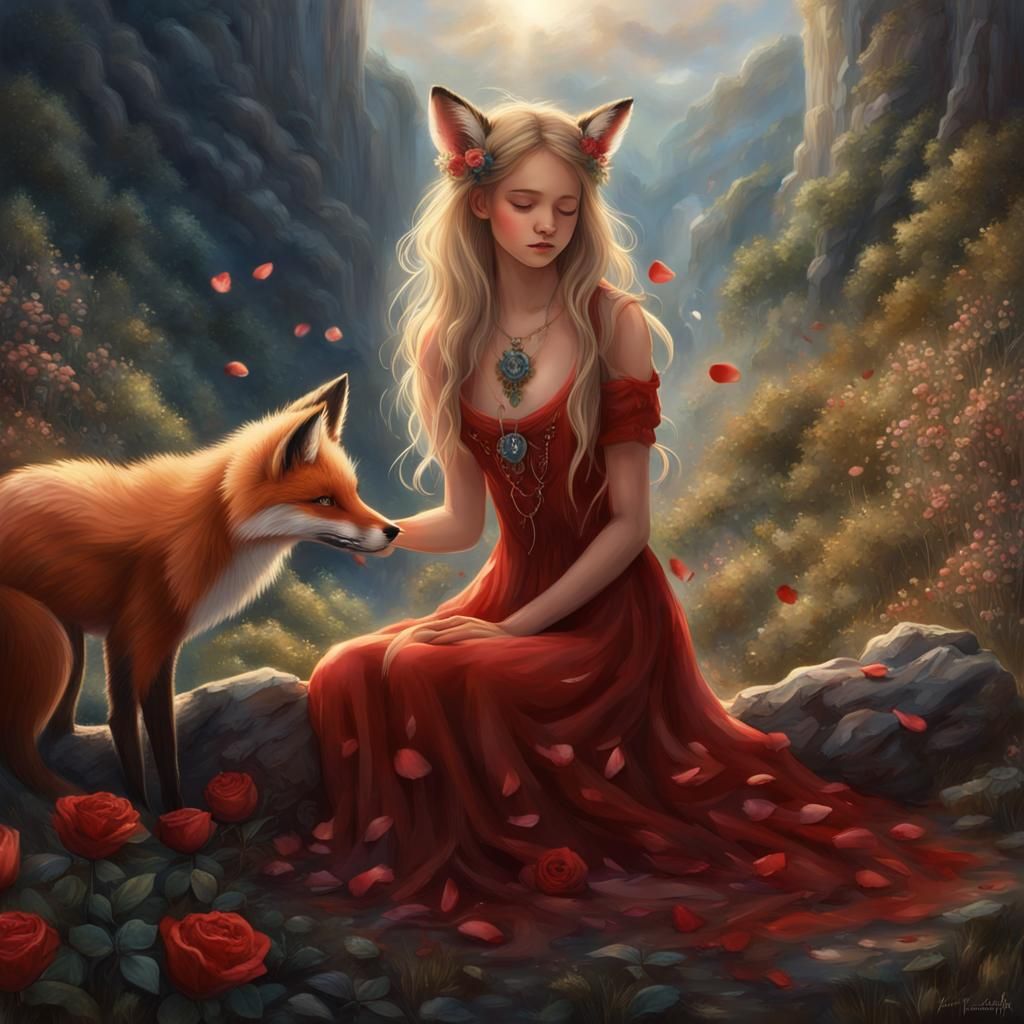 Crying Fairies in a Sunny Valley: Fantasy Concept Art